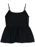 Comme Des Garçons Comme Des Garçons peplum-waist sleeveless top - Blue