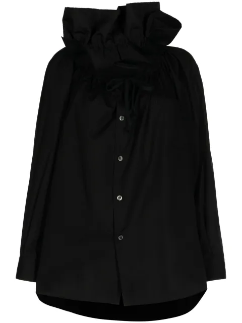 Comme Des Garçons Comme Des Garçons ruffle-collar cotton shirt