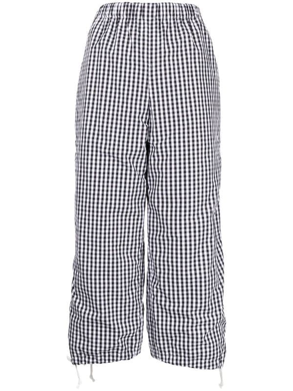 Black And White Gingham Linen Cropped Trouser  WHISTLES 