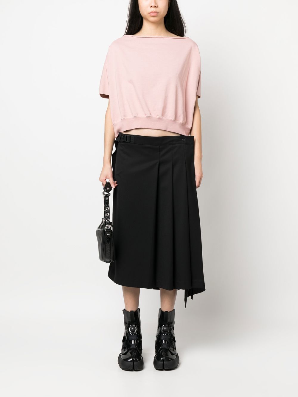 Rick Owens DRKSHDW T-shirt met boothals - Roze