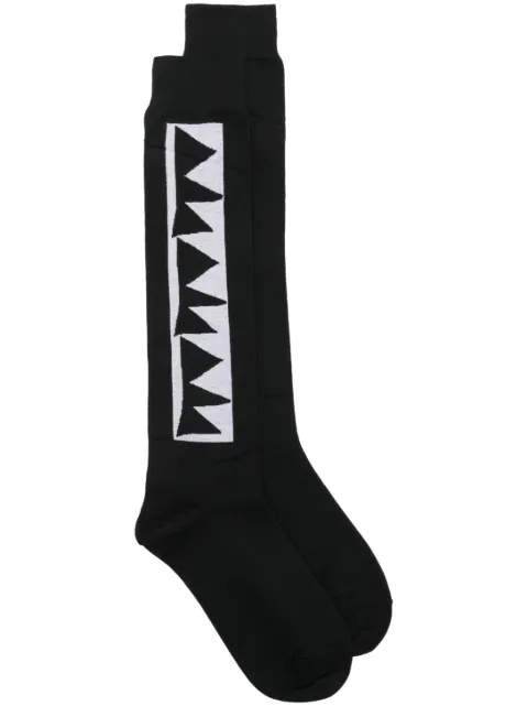 Comme des Garçons Homme Plus intarsia-logo cotton socks