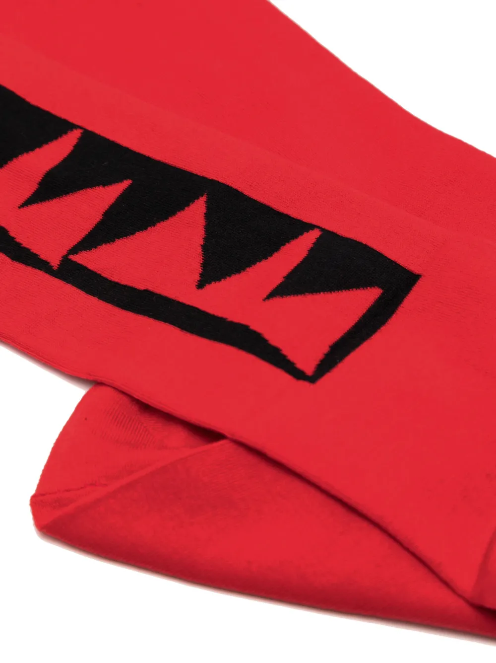 Comme Des Garcons Homme Plus Patterned intarsia knit Cotton Socks Red FARFETCH AO