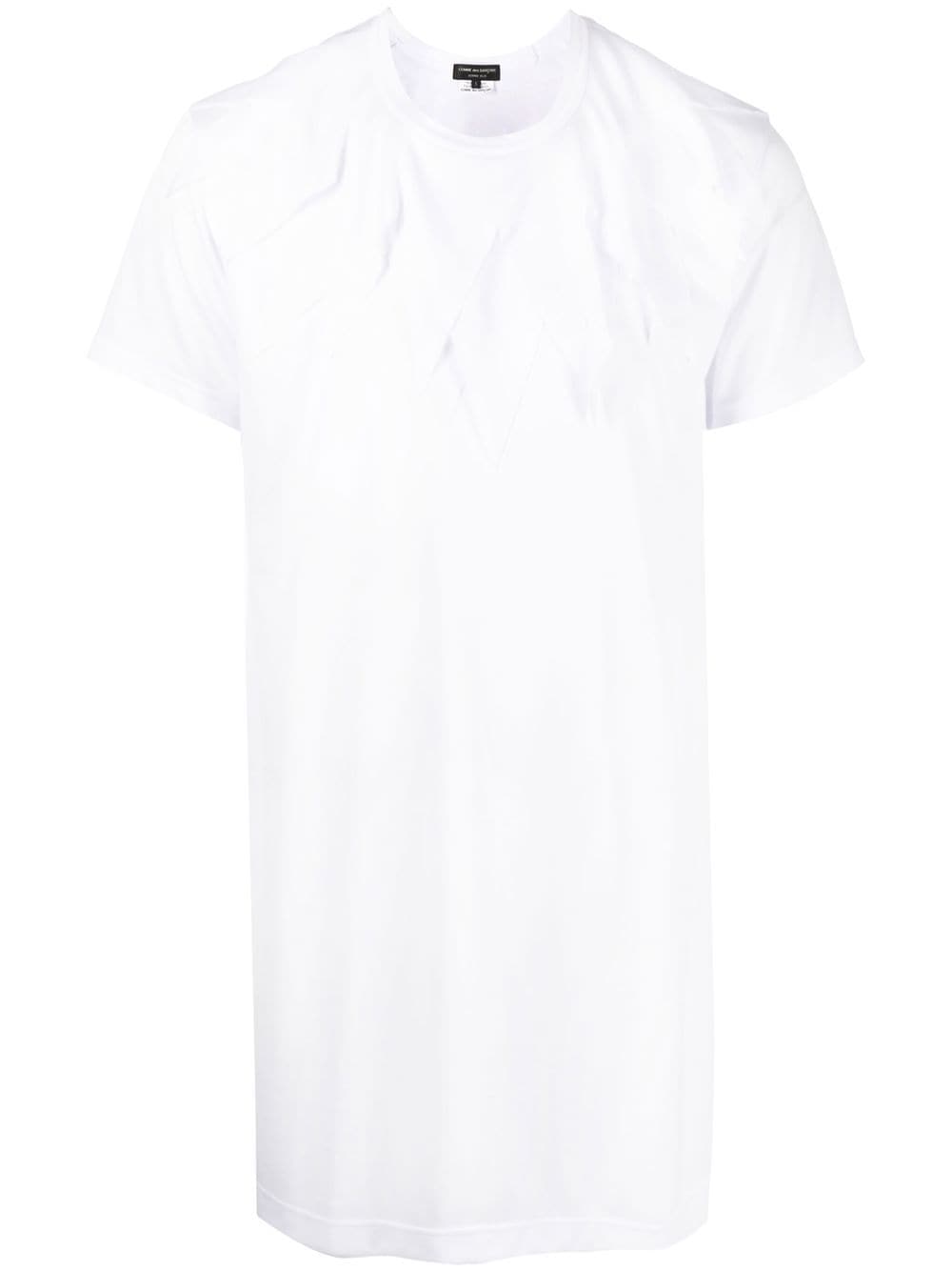 Comme Des Garçons Homme Plus layered-detail long T-shirt - White