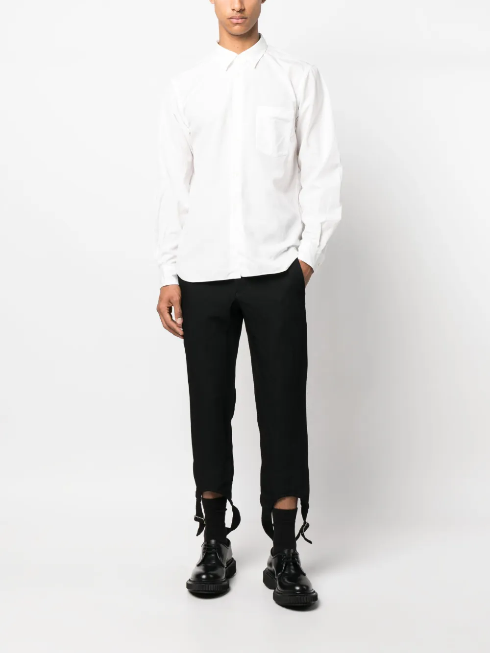 Comme des Garçons Homme Plus Overhemd met borstzak Wit