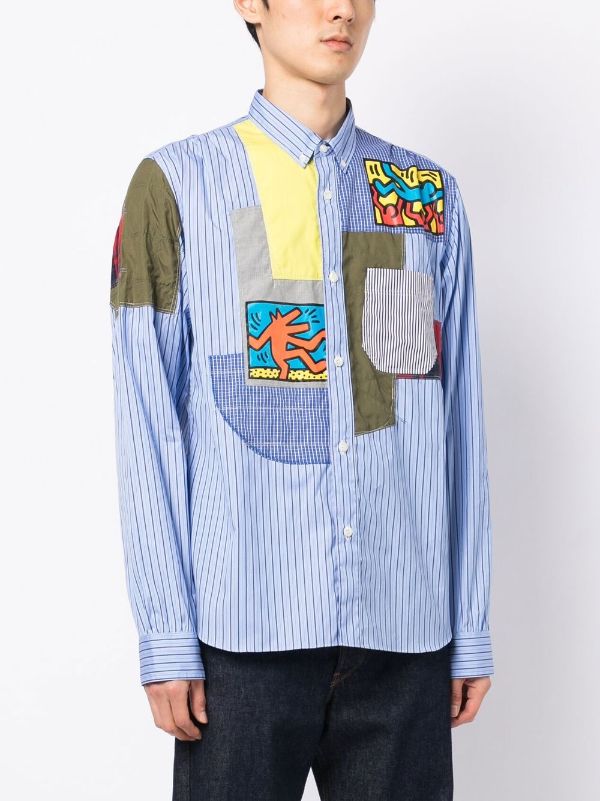 Junya Watanabe MAN パッチワーク ストライプ シャツ - Farfetch