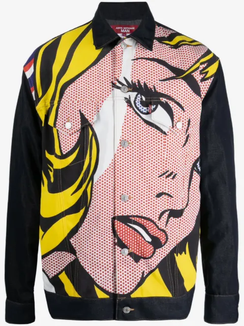 Junya Watanabe MAN pop-art button-up jacket