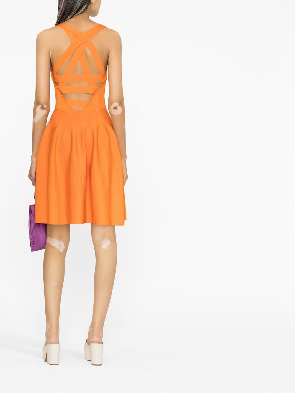 PINKO Geplooide mini-jurk - Oranje