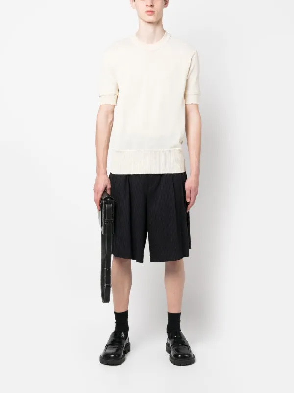 Maison Margiela ダメージカットソー Maison Margiela ダメージ ニット Tシャツ | ニュートラル
