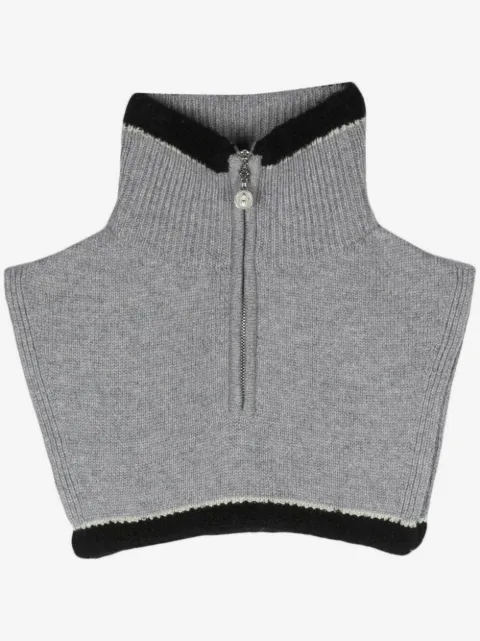 Barrie cashmere zip-up collar