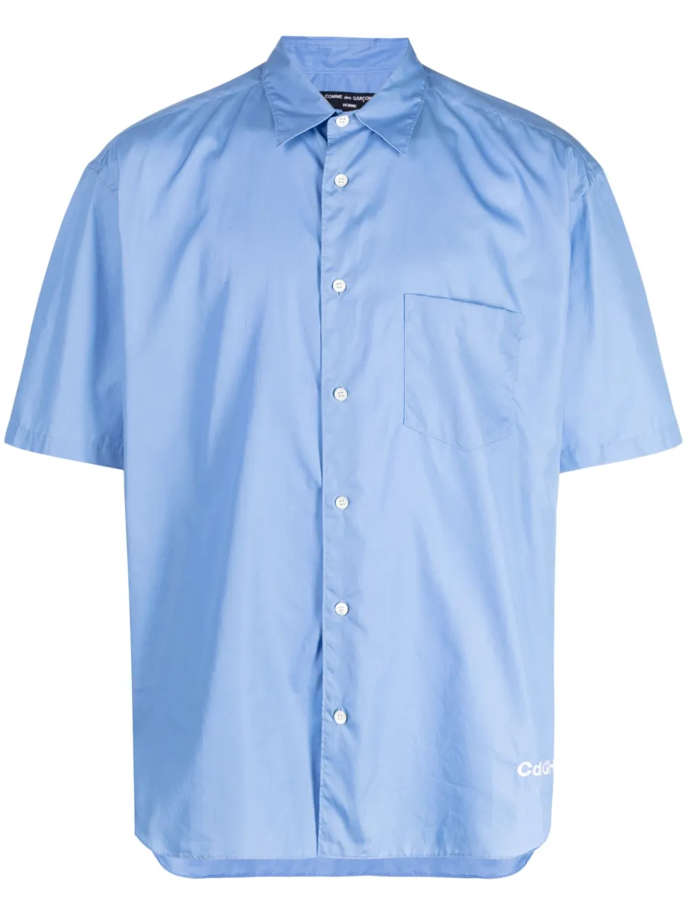 Comme Des Garçons Homme logo-embroidered cotton shirt