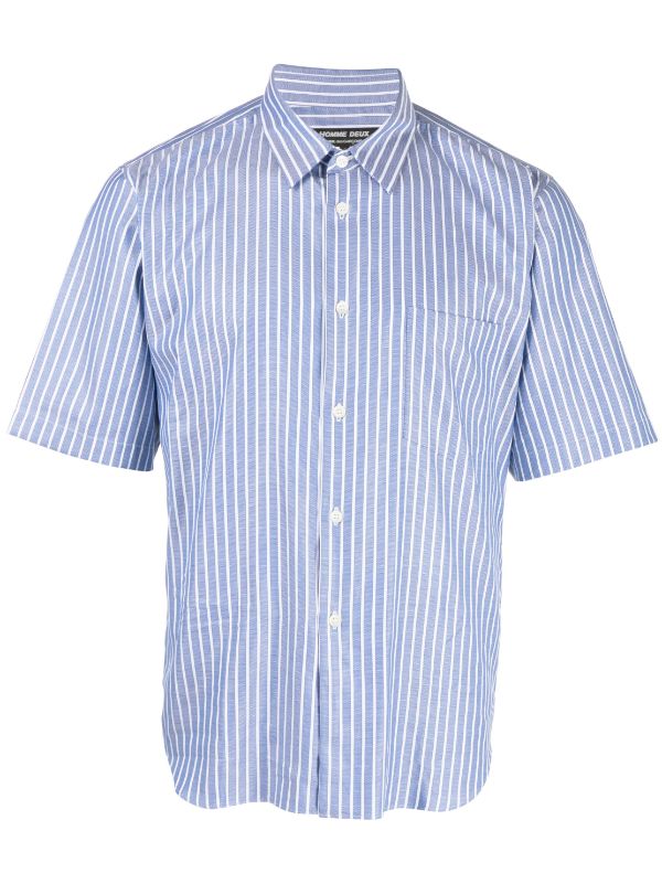 Comme Des Garçons Homme Deux short-sleeve Cotton Shirt - Farfetch