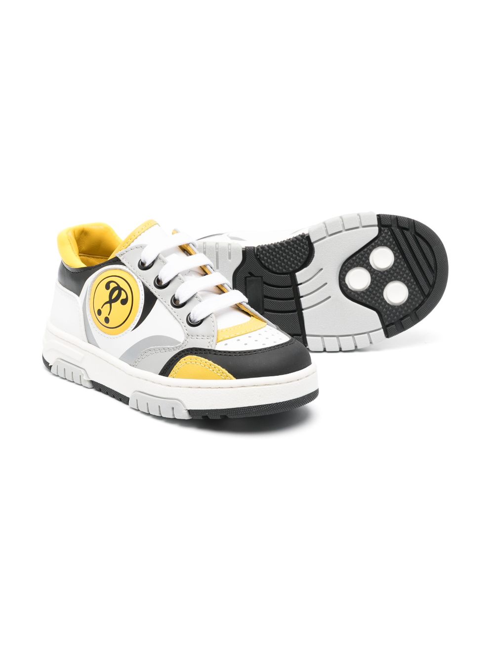 Moschino Kids Sneakers met logopatch - Wit