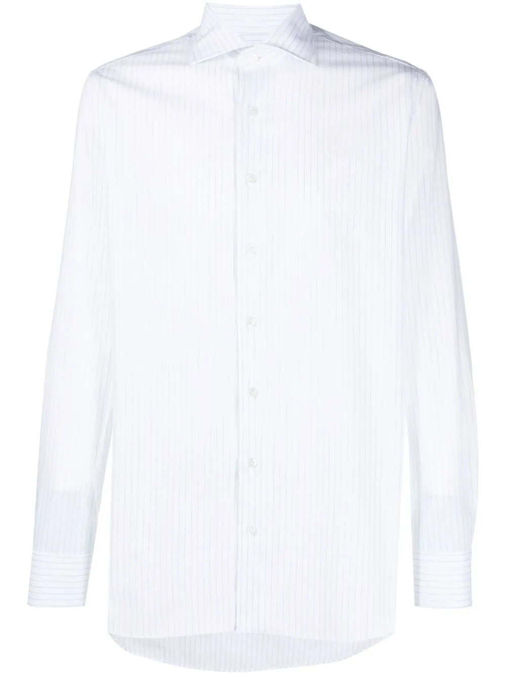 

Lardini camisa con cuello italiano - Blanco