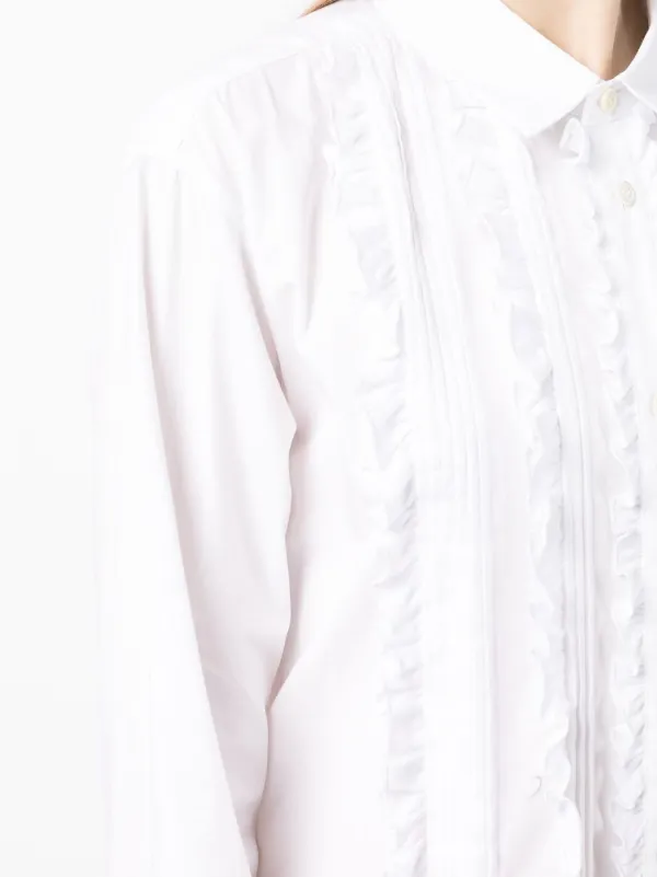 tao comme des garcons フローラル ラッフルディテールＴ Comme Des Garçons TAO pleat-ruffled Detail Shirt Detail