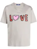 Junya Watanabe MAN graphic-print cotton T-shirt - Grey