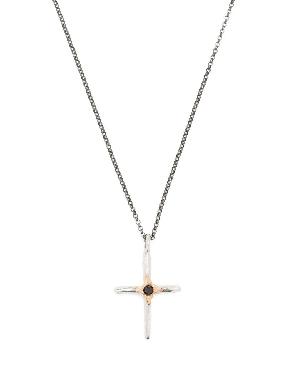 

Rosa Maria Cross pendant necklace - Silver