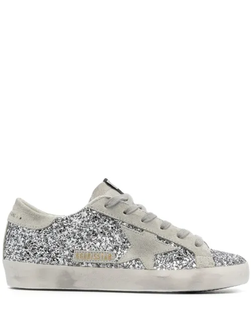Baskets Super-Star à paillettes - Golden Goose - Modalova