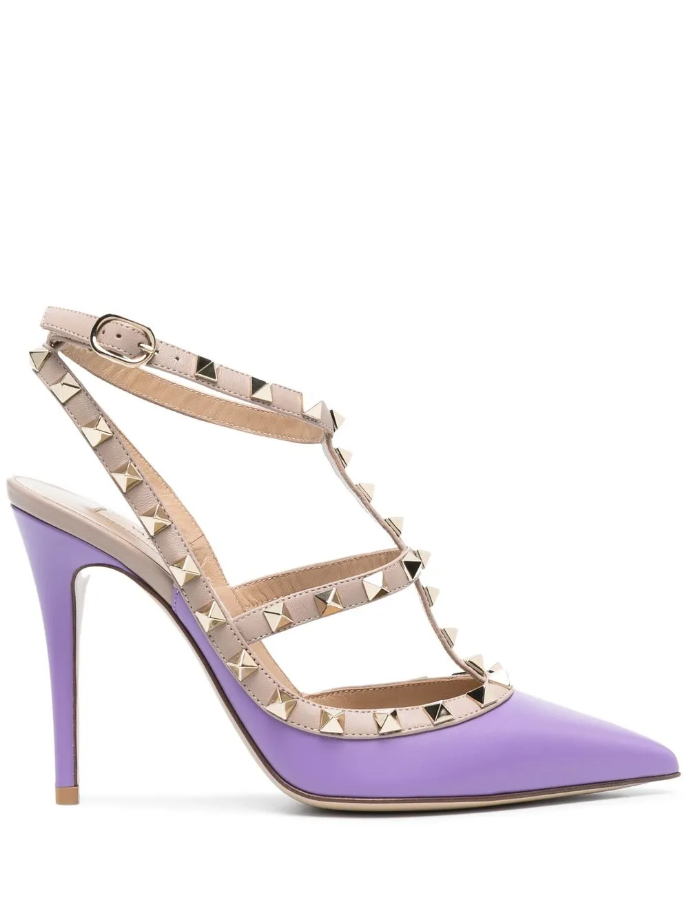 

Valentino Garavani zapatillas Rockstud con tacón de 100mm - Morado