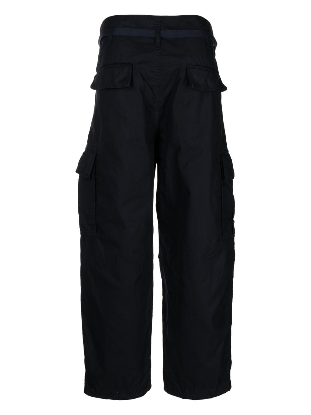 Comme Des Garçons Homme Broek met cargo zak - Blauw