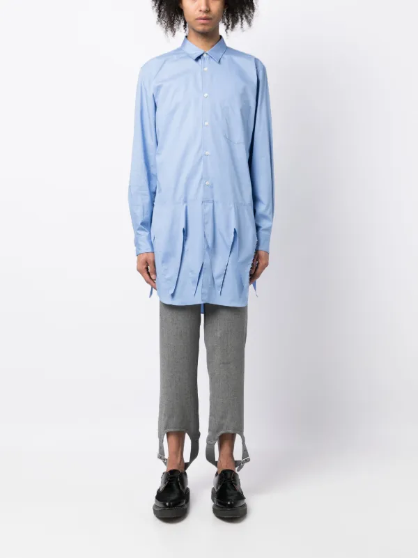 Comme Des Garçons Homme Plus レイヤード シャツ | ブルー | FARFETCH JP