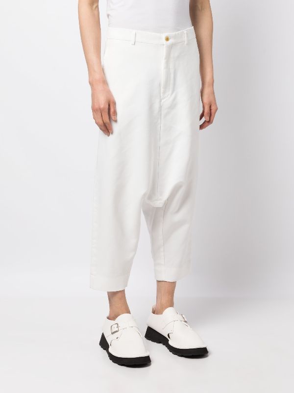 Comme Des Garçons Homme Plus Cropped drop-crotch Trousers - Farfetch