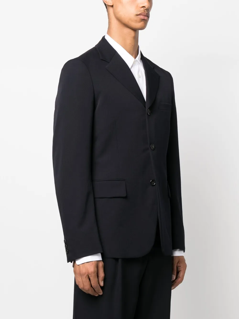 Comme Des Garçons Homme Deux Single-breasted Notched-lapel Blazer In Blue