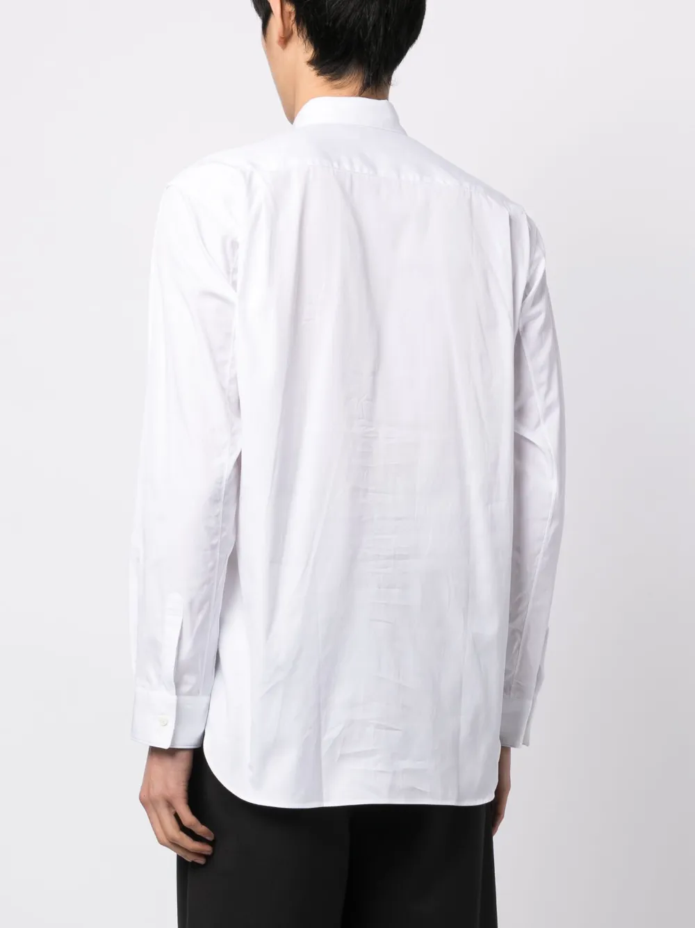 Comme Des Garçons Shirt Graphic-print Cotton Shirt In White