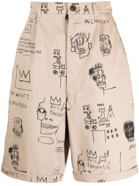 Junya Watanabe MAN Basquiat-style chino shorts