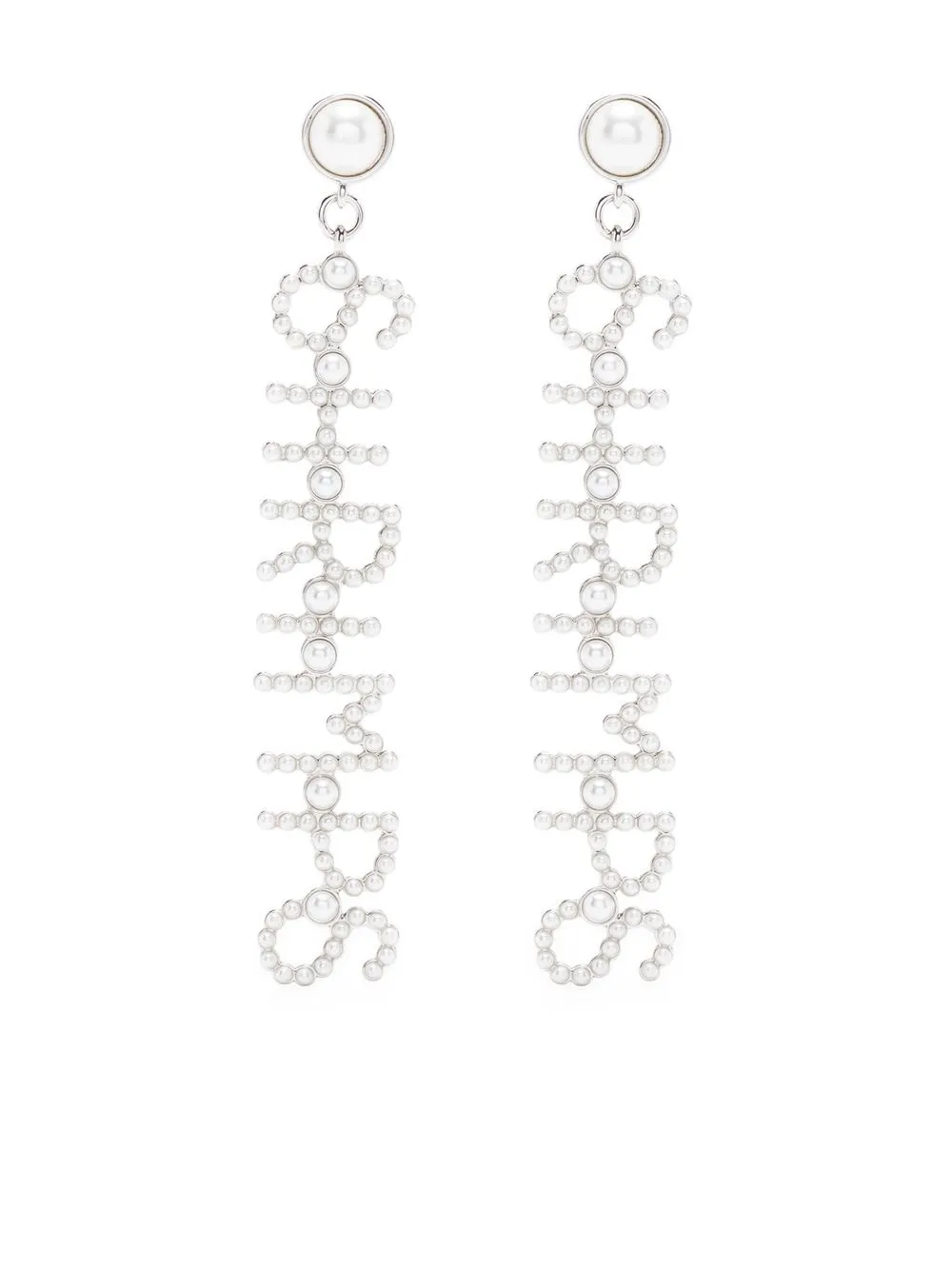 

Shrimps logo-embellished drop earrings - Silver