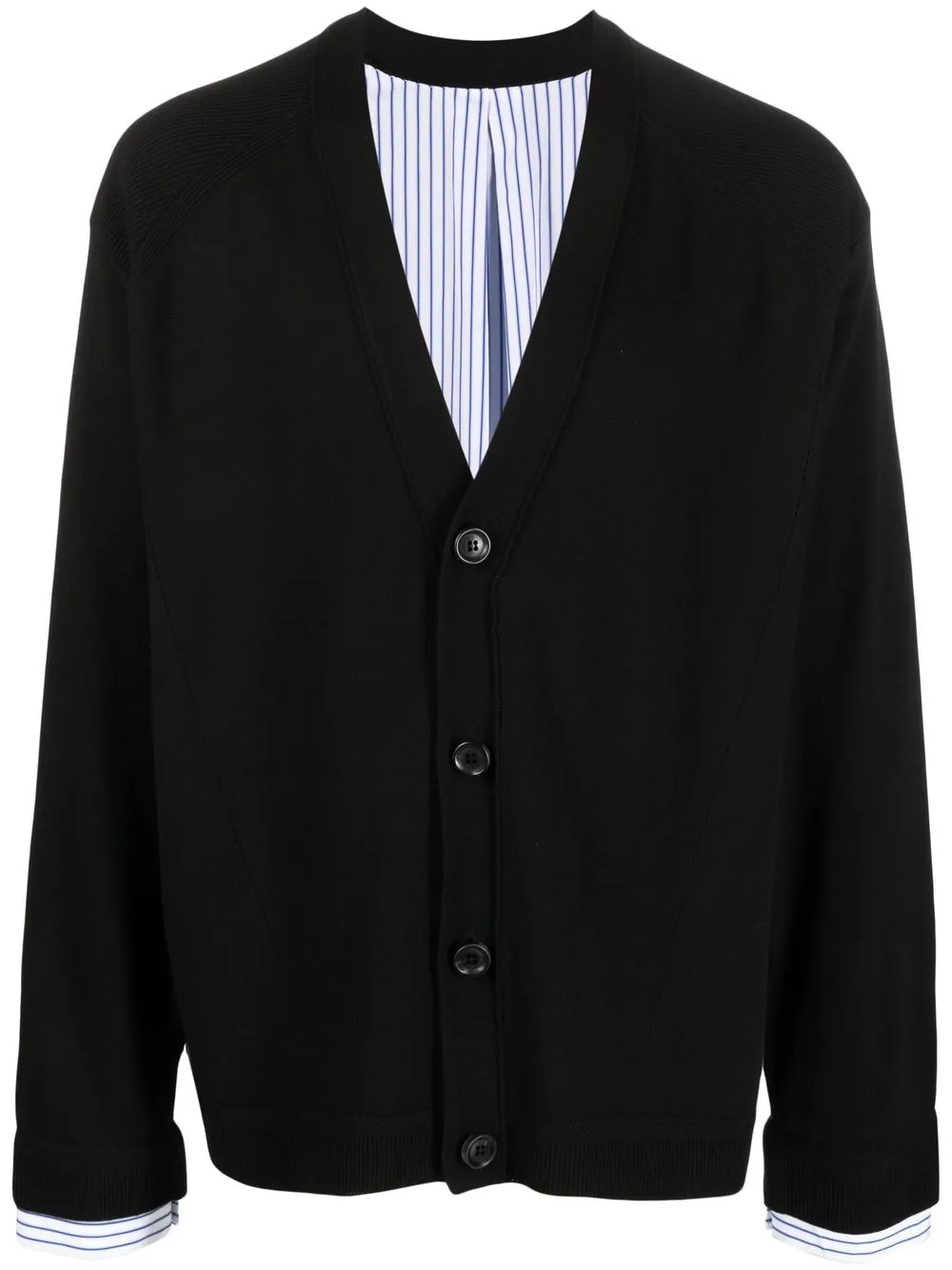 

Juun.J V-neck wool-blend cardigan - Black