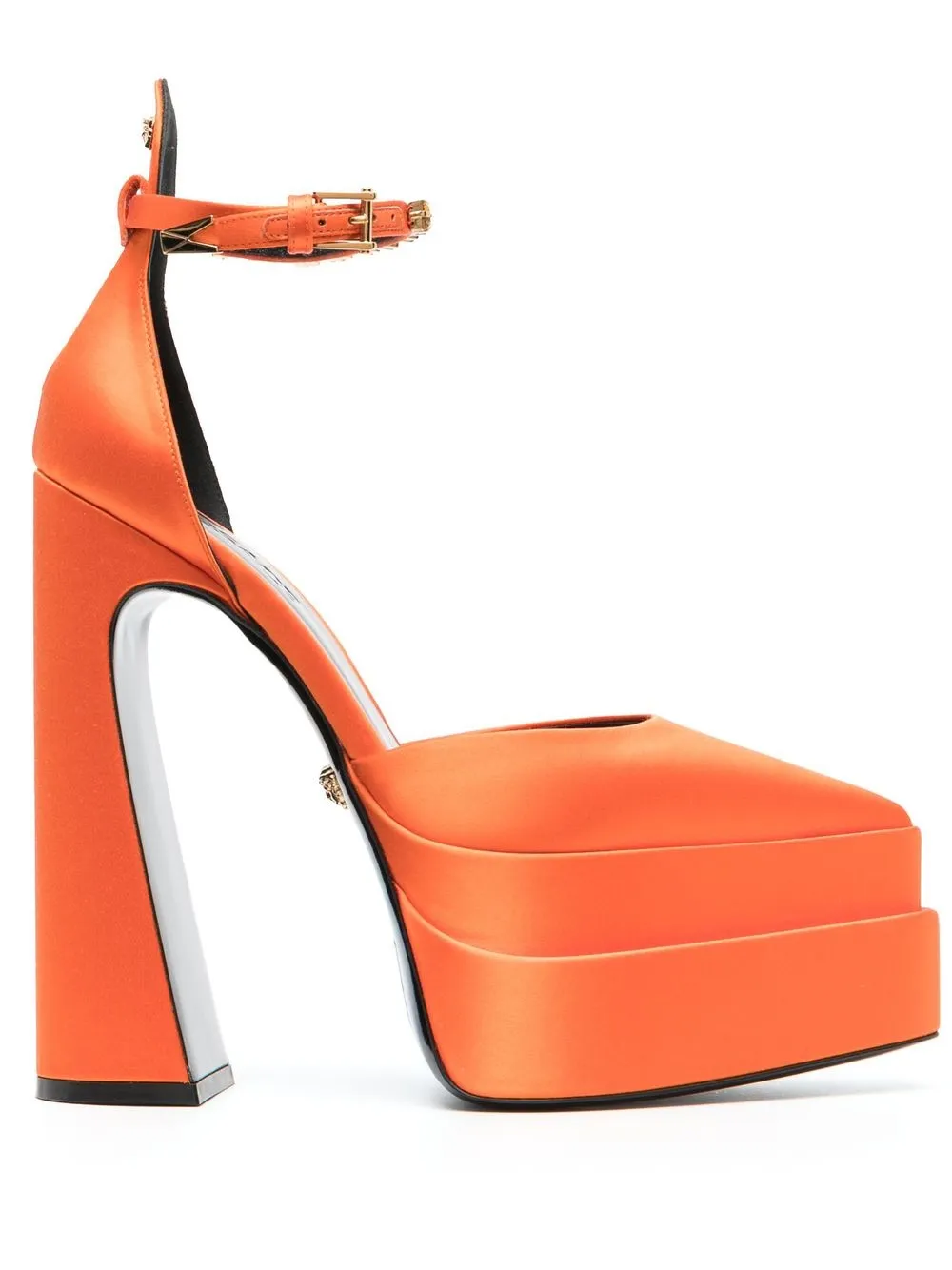 Versace orange cheap and blue heels