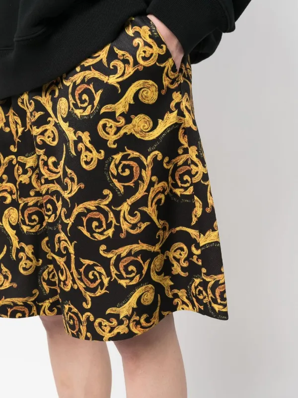 Versace Jeans Couture バロックプリント ショートパンツ | ブラック 