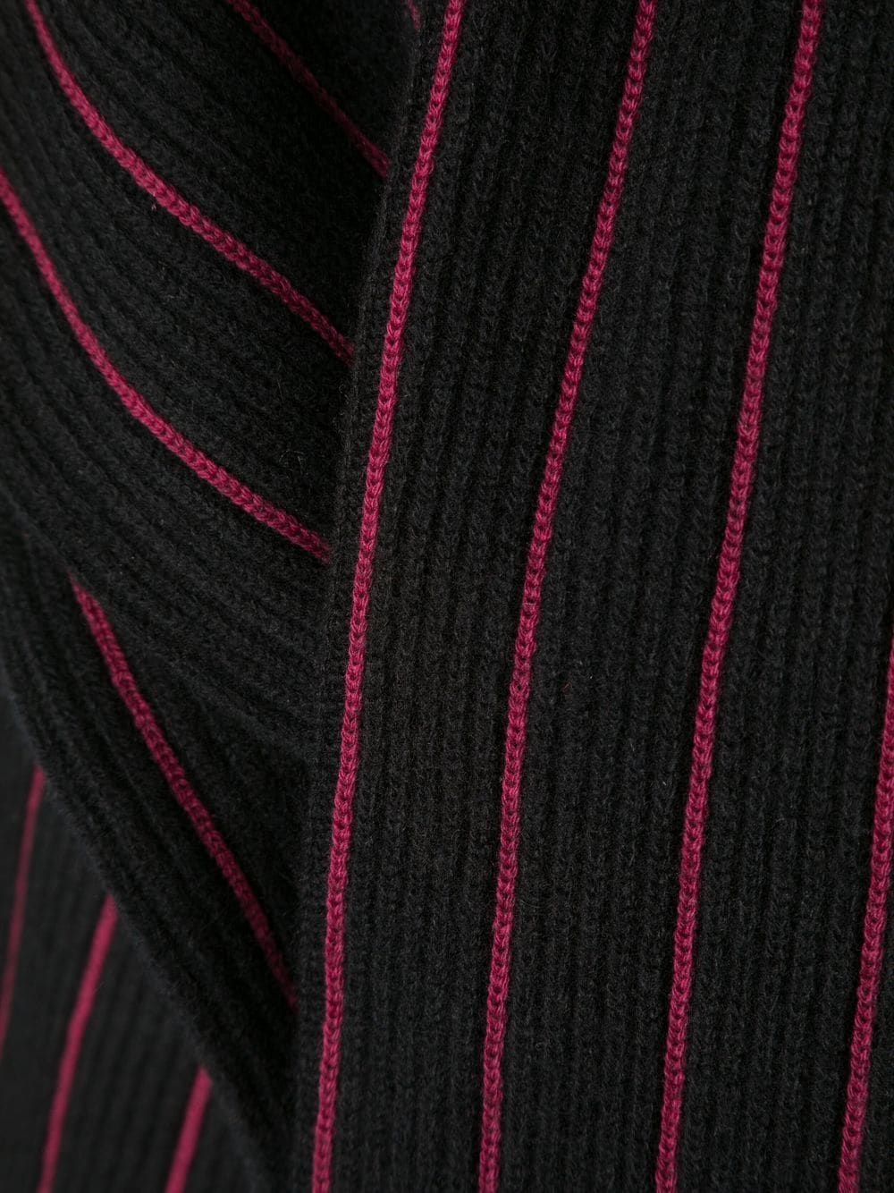 Shop Barrie Stripe-print Logo-crest Scarf In Black
