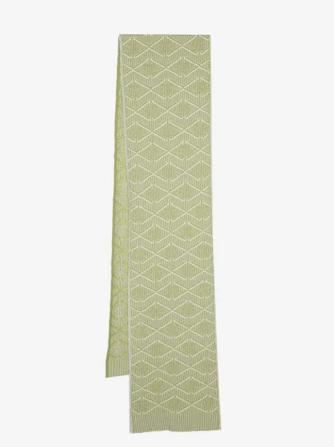 Barrie monogram cashmere- lambs wool blend scarf