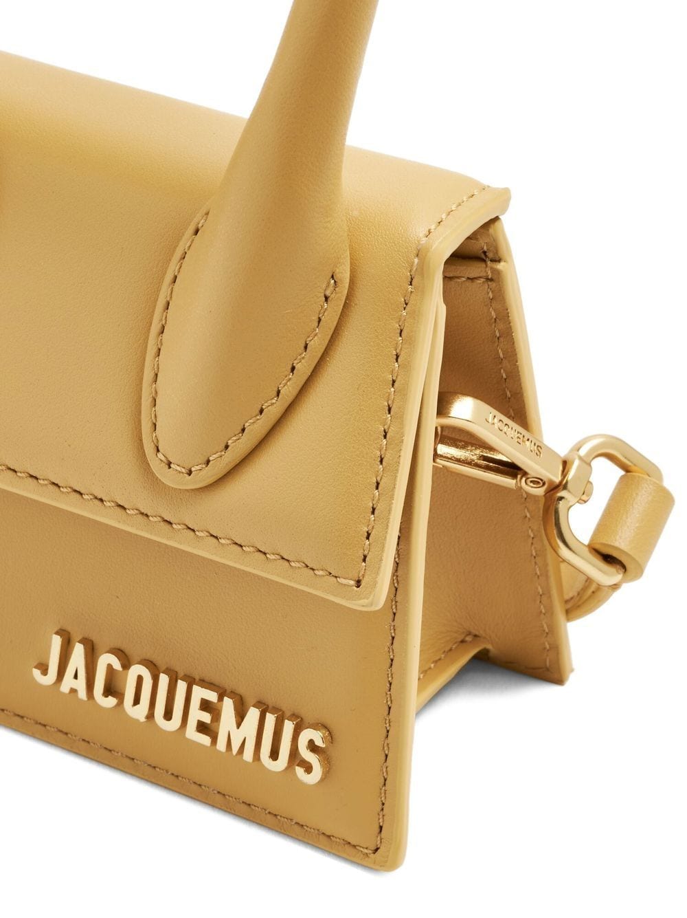 Jacquemus Le Chiquito Embossed Leather Mini Bag - Yellow Mini Bags, Handbags  - WJQ38794
