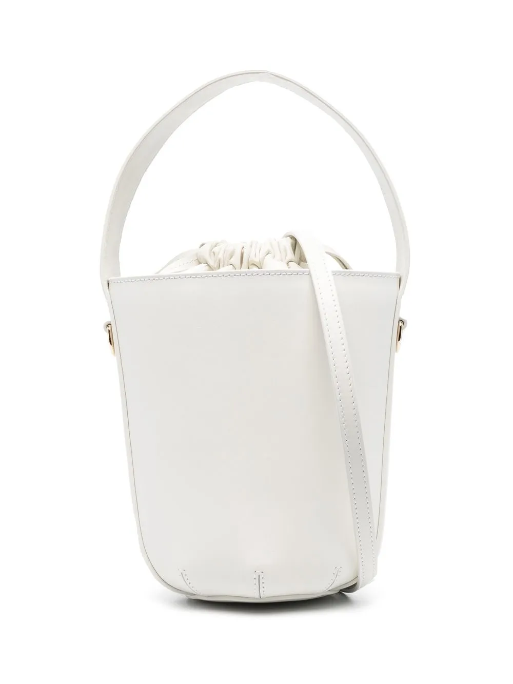 

Chloé drawstring leather bucket bag - White
