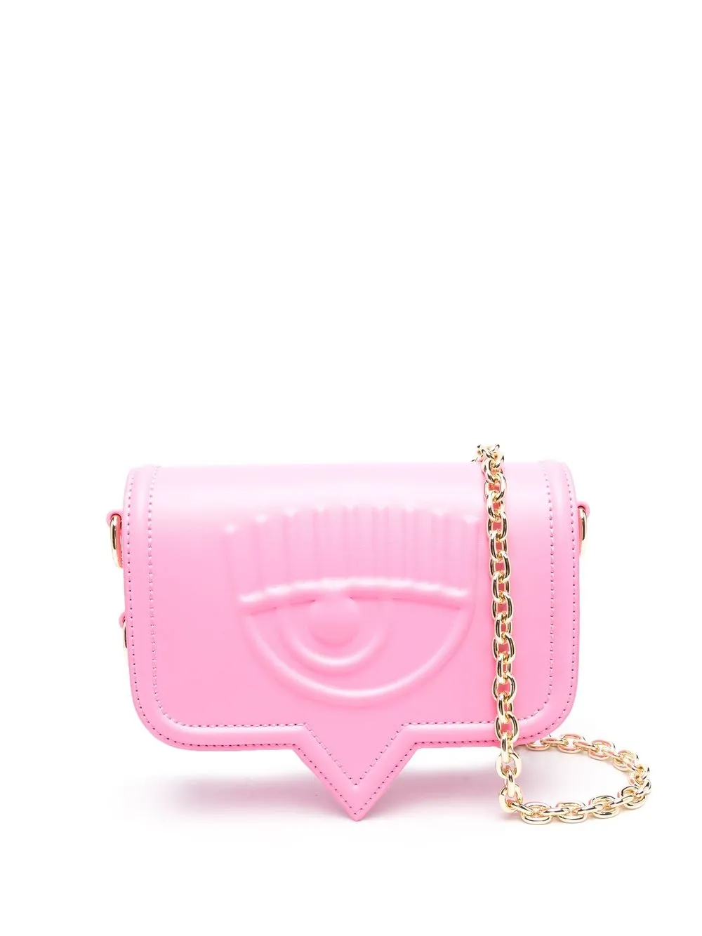 

Chiara Ferragni Eyelike-embossed crossbody bag - Pink