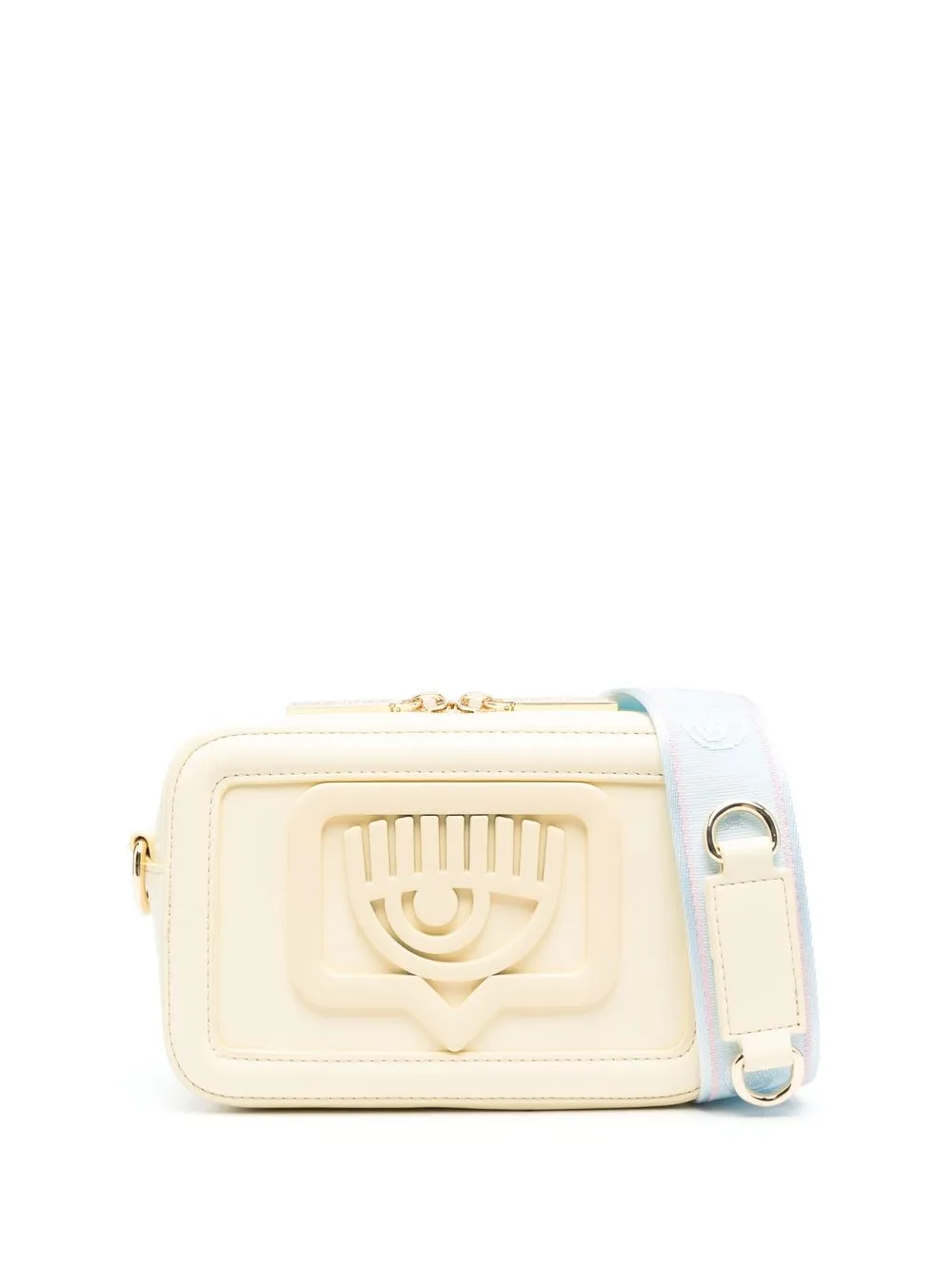 

Chiara Ferragni Eyelike-plaque shoulder bag - Yellow