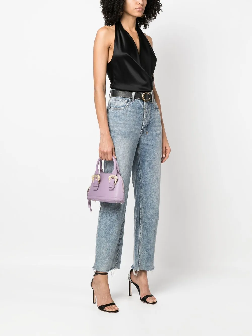 Cheap Versace Jeans Couture faux leather mini tote bag Women