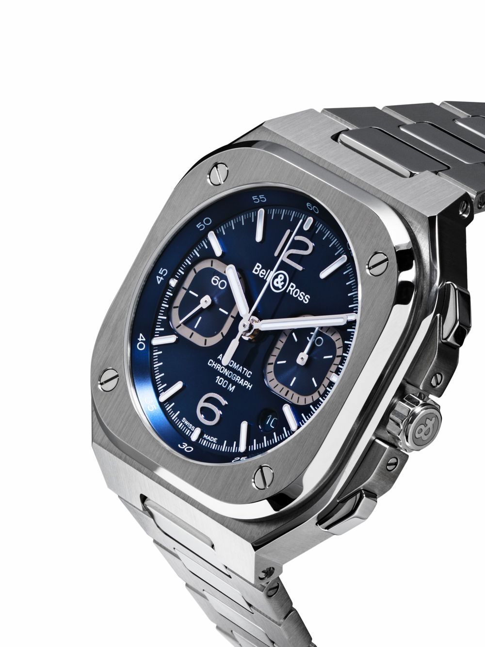 Shop Bell & Ross Br-05 Chrono 42mm In Blue