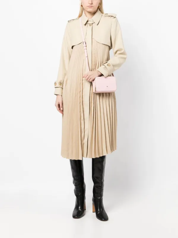 TED BAKER Aラインコート ピンクベージュ Pink Ted Baker Coats for Women | Lyst