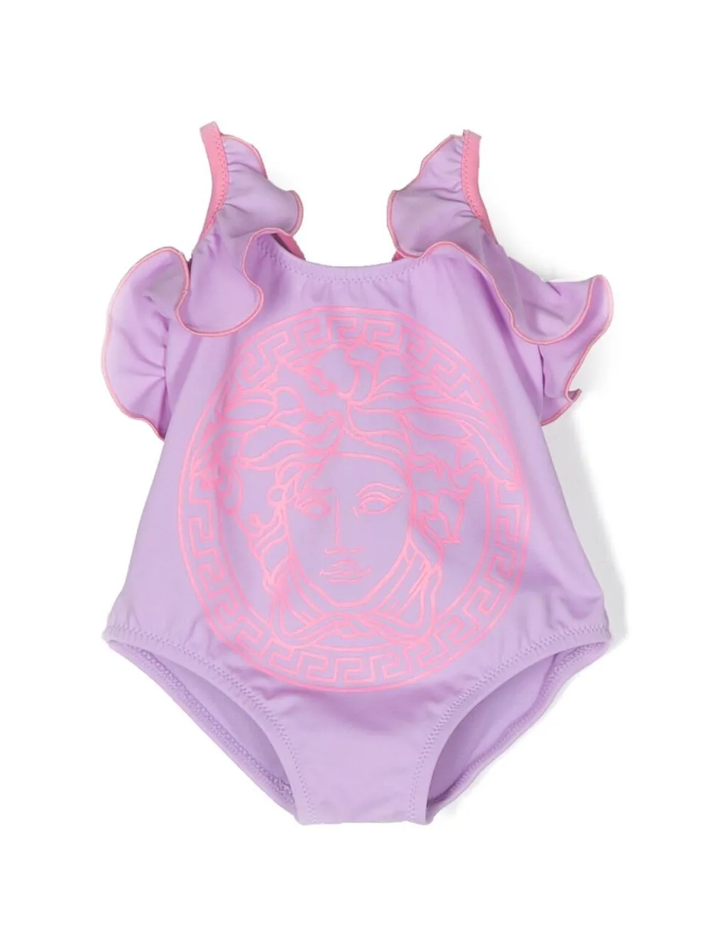 

Versace Kids graphic-print swimsuit - Purple