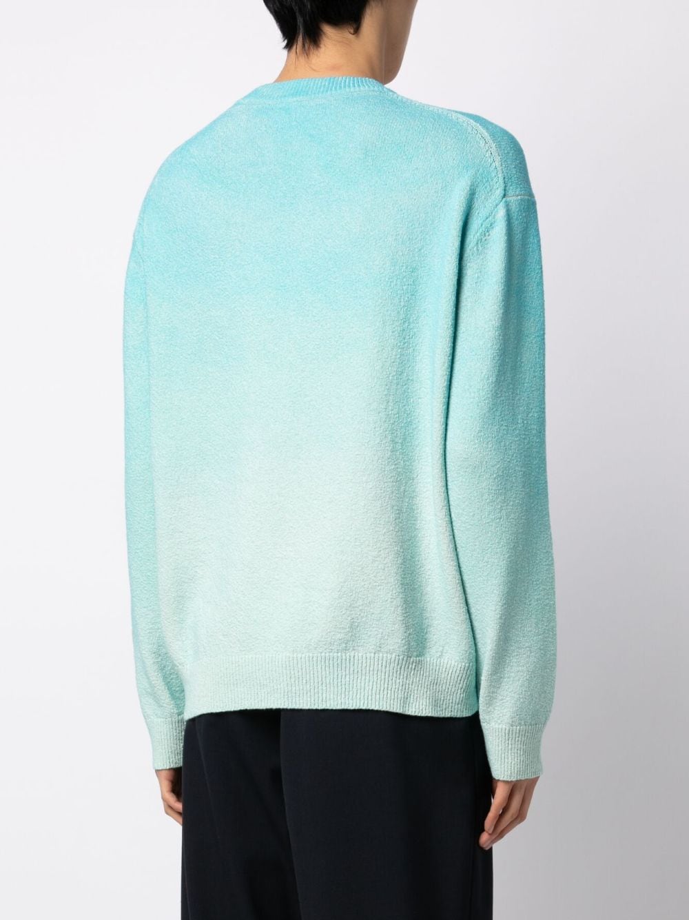 Shop Paul Smith Tie-dye-print Long-sleeved Cotton Sweatshirt In Blue