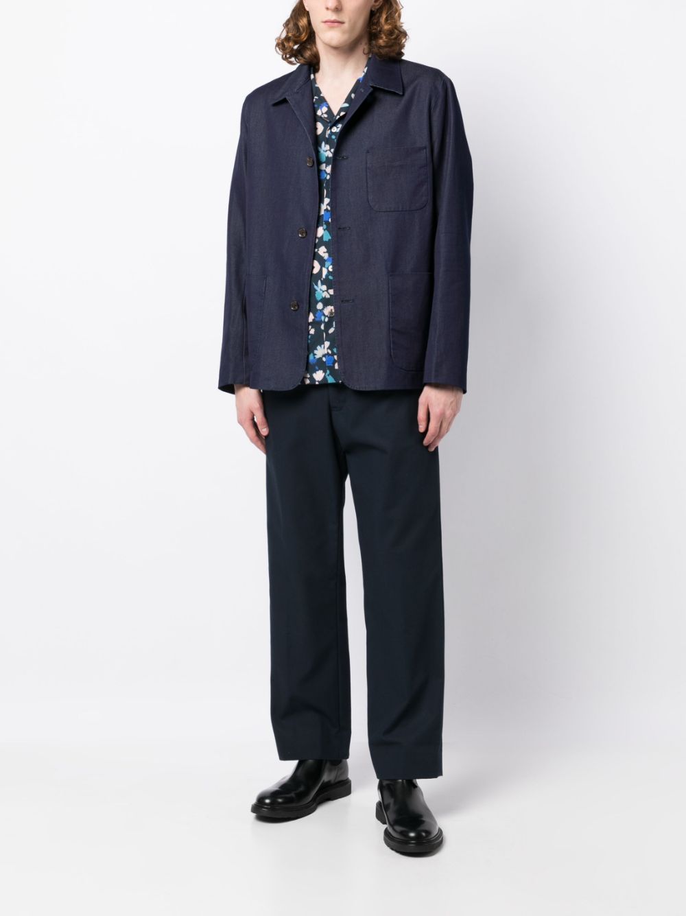 Paul Smith Button-up shirtjack - Blauw