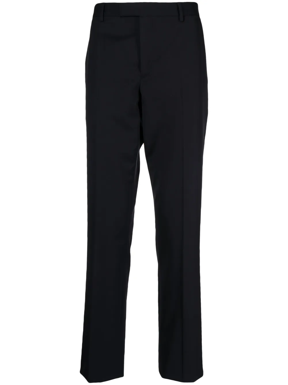 Paul Smith Pressed-crease Tailored Trousers In Black
