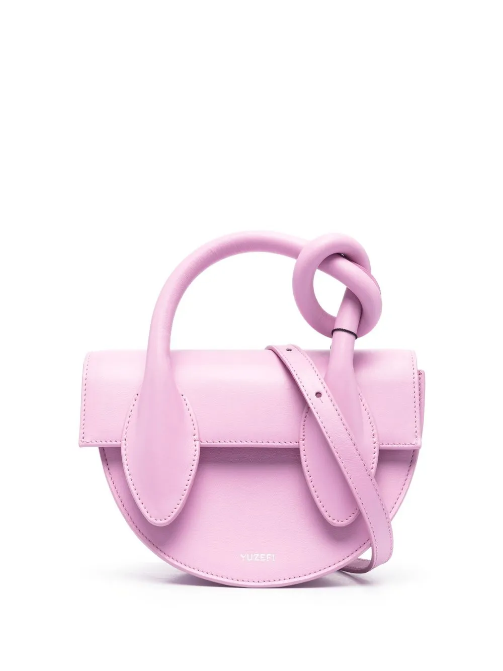 

Yuzefi knot-detail leather tote bag - Pink