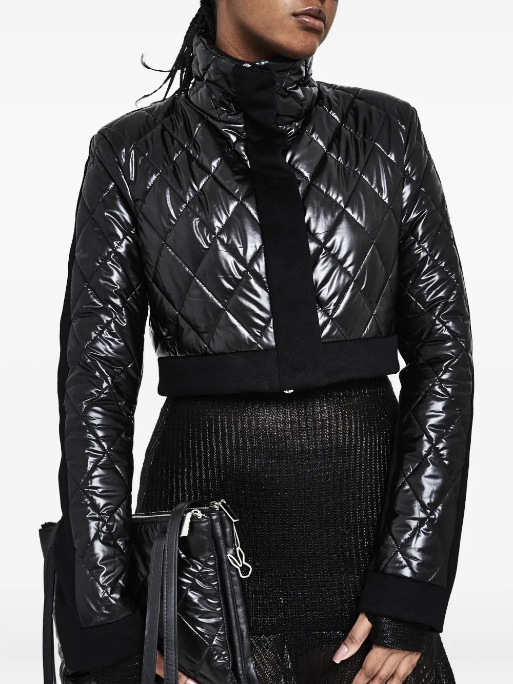 Gloria Coelho quilted cropped jacket | Cropped Jackets | Image 2
