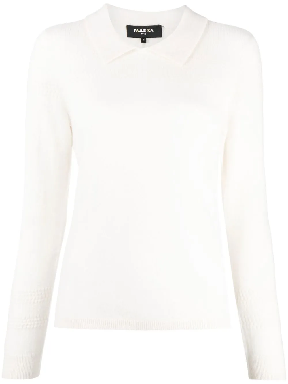 

Paule Ka cashmere collar-detail jumper - White