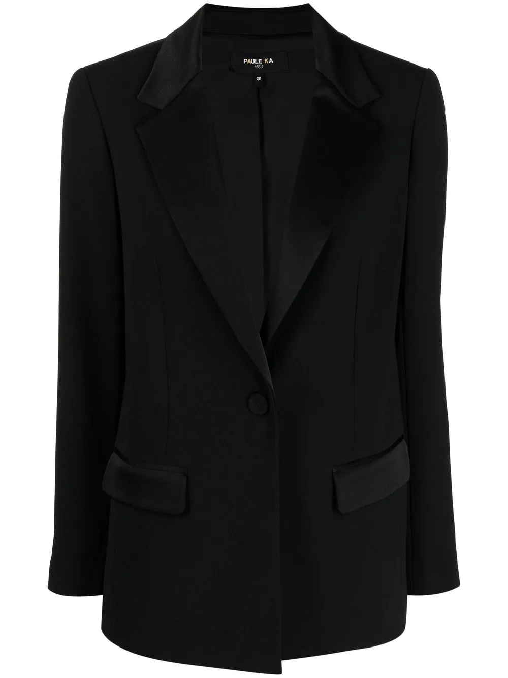 

Paule Ka single-breasted tuxedo jacket - Black