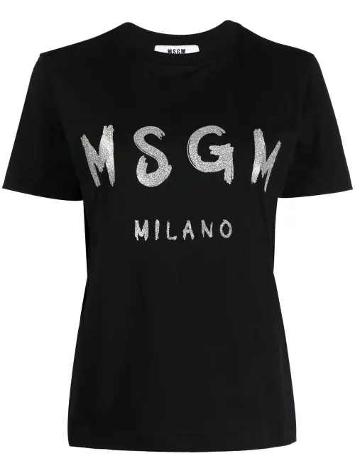 T-shirt à logo imprimé - MSGM - Modalova